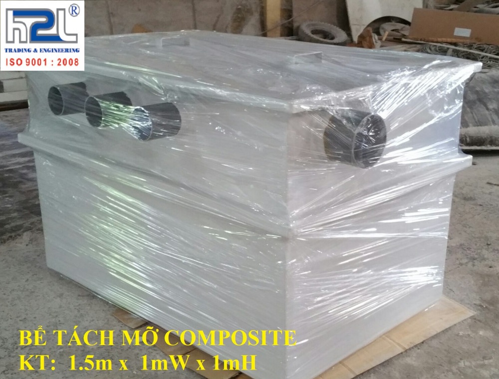 Bể tách dầu mỡ Composite cho nhà hàng, khách sạn, căn teen, ...