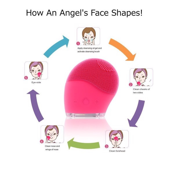 Máy rửa mặt cao cấp Silicone electric Facial cleanser