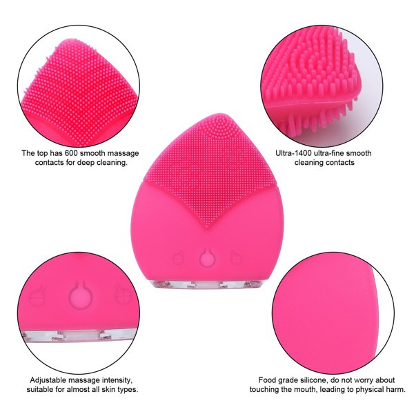 Máy rửa mặt cao cấp Silicone electric Facial cleanser