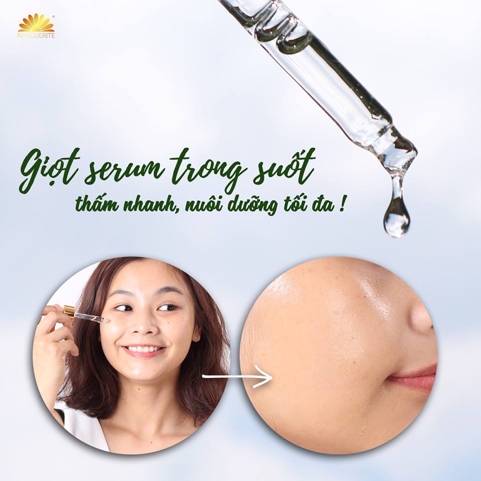 Giọt serum trong suốt, thấm nhanh, nuôi dưỡng tối đa