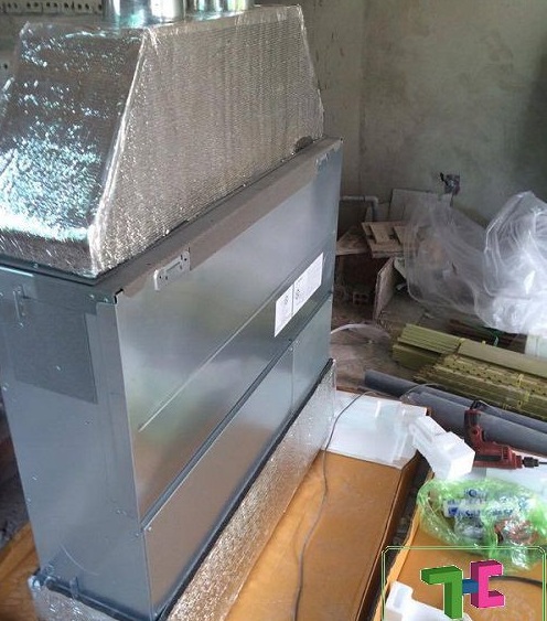 máy lạnh âm trần, lắp máy lạnh giấu trần, máy lạnh giấu trần ống gió