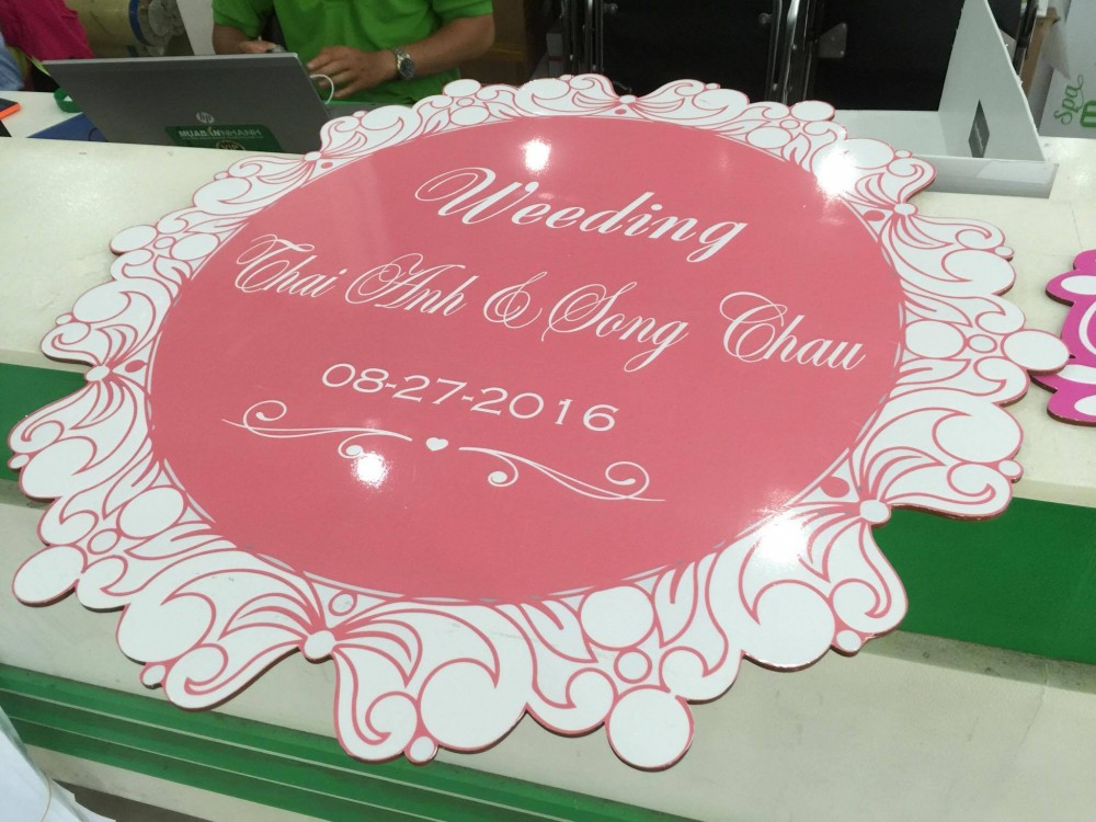 In bảng cưới - in bảng wedding từ in PP cán format