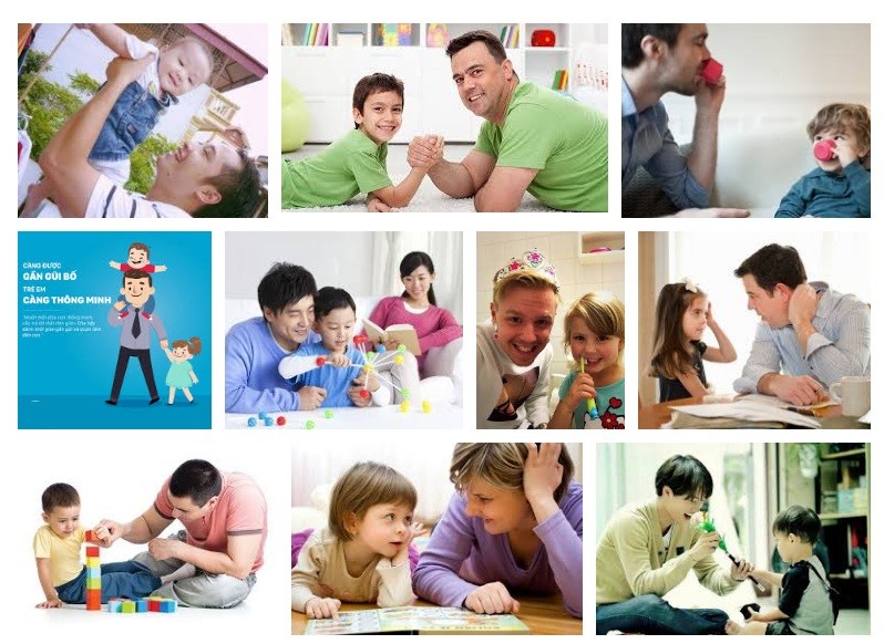 Chơi với bố kích thích sự thông minh ở trẻ
