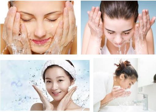 dạy con rửa mặt đúng cách để thoát mụn