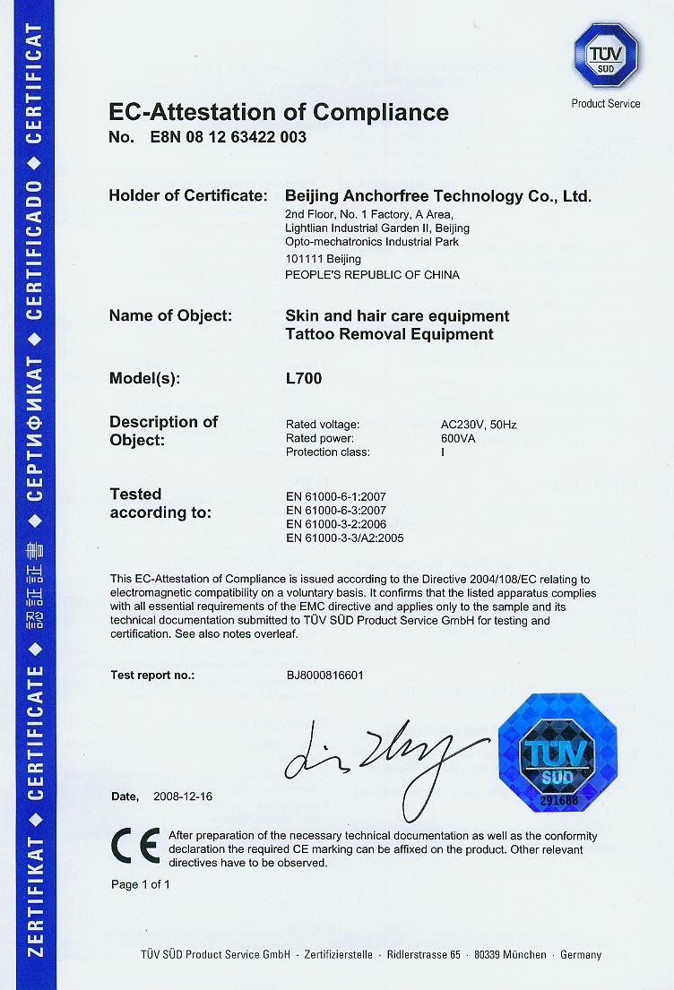 Anchorfree đạt ISO13485 năm 2003