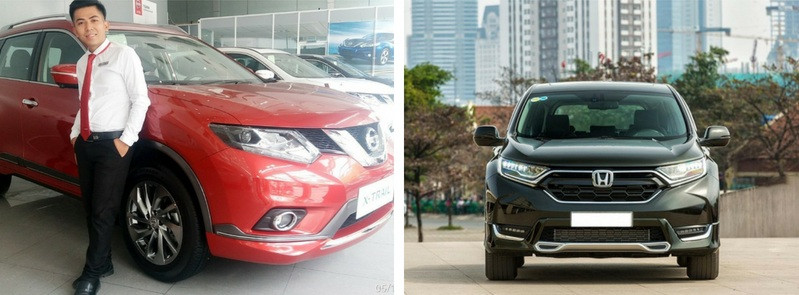So sánh xe Nissan X-Trail 2018 và Honda CR-V 2018