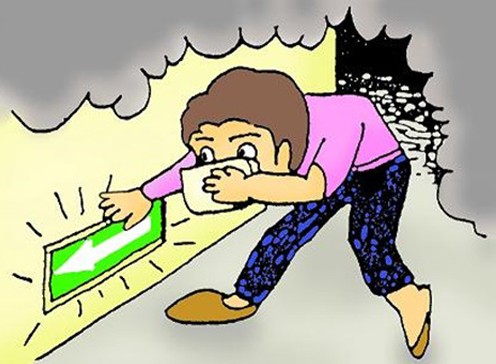 thoát hiểm trong đám cháy