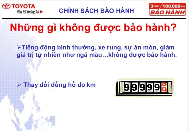 Chương trình bảo hành - Bảo dưỡng định kỳ - Sữa chữa nhanh