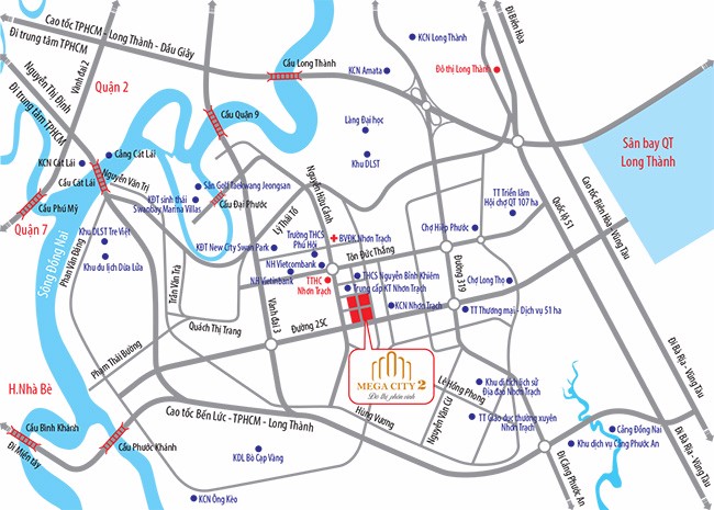Đất nền dự án mega City 2 - Nhơn Trạch - Đồng Nai