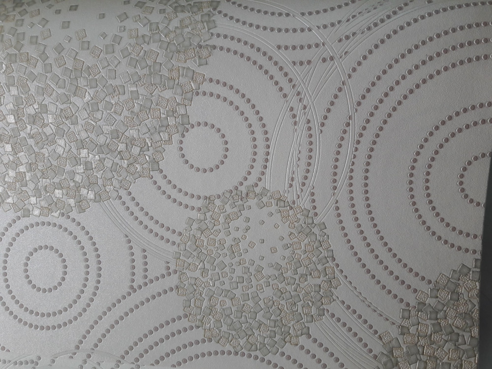 Vải dán tường sợi thủy tinh hoa văn tròn