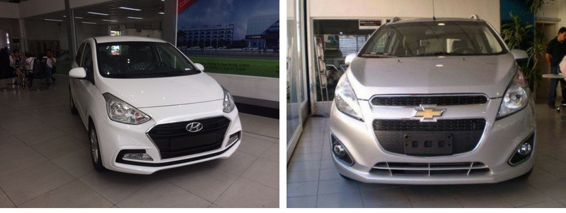 So sánh Cheverolet Spark và Hyundai i10