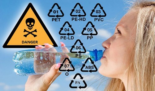 Không chú ý kí hiệu dưới nắp chai, hộp nhựa dễ dẫn tới ung thư(1)