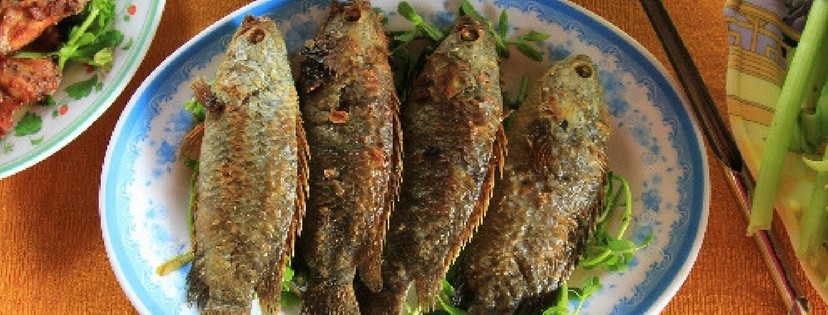 khô cá sặc chiên giòn ăn với cơm rất ngon