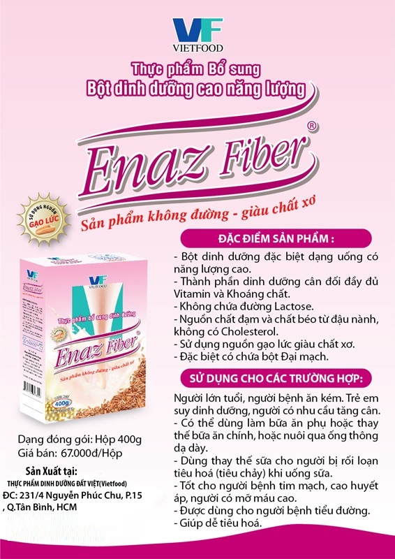 Enaz Fiber có đậm độ năng lượng cao