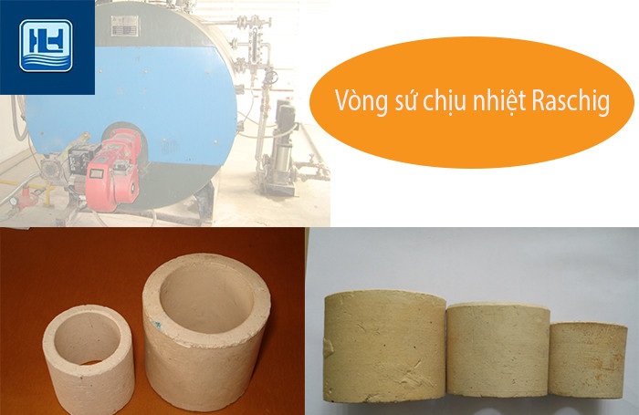 vòng đệm sứ chịu nhiệt raschig