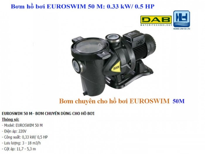 So sánh máy bơm hồ bơi DAB và Lepono