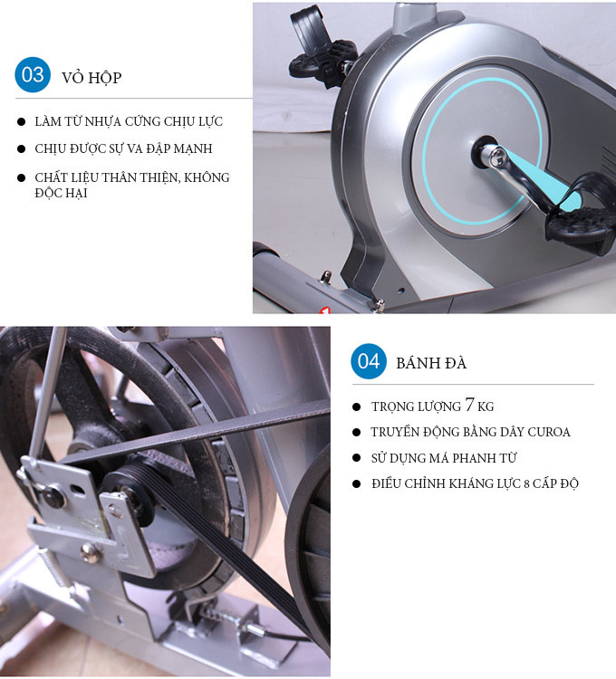 Xe đạp tập phục hồi chức năng cho người già và người bị tai biến BC-51053(2)