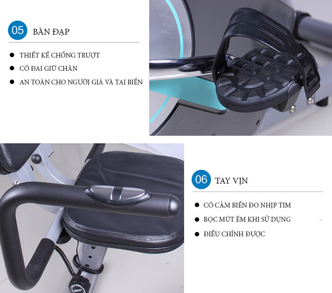 Xe đạp tập phục hồi chức năng cho người già và người bị tai biến BC-51053(5)