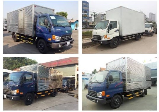 Mua xe tải thùng kín - so sánh xe tải Kia và xe tải Hyundai