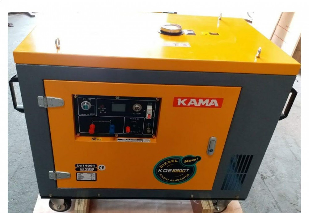 Máy phát điện chạy dầu 7KW Kama KDE8800 chính hãng giá rẻ