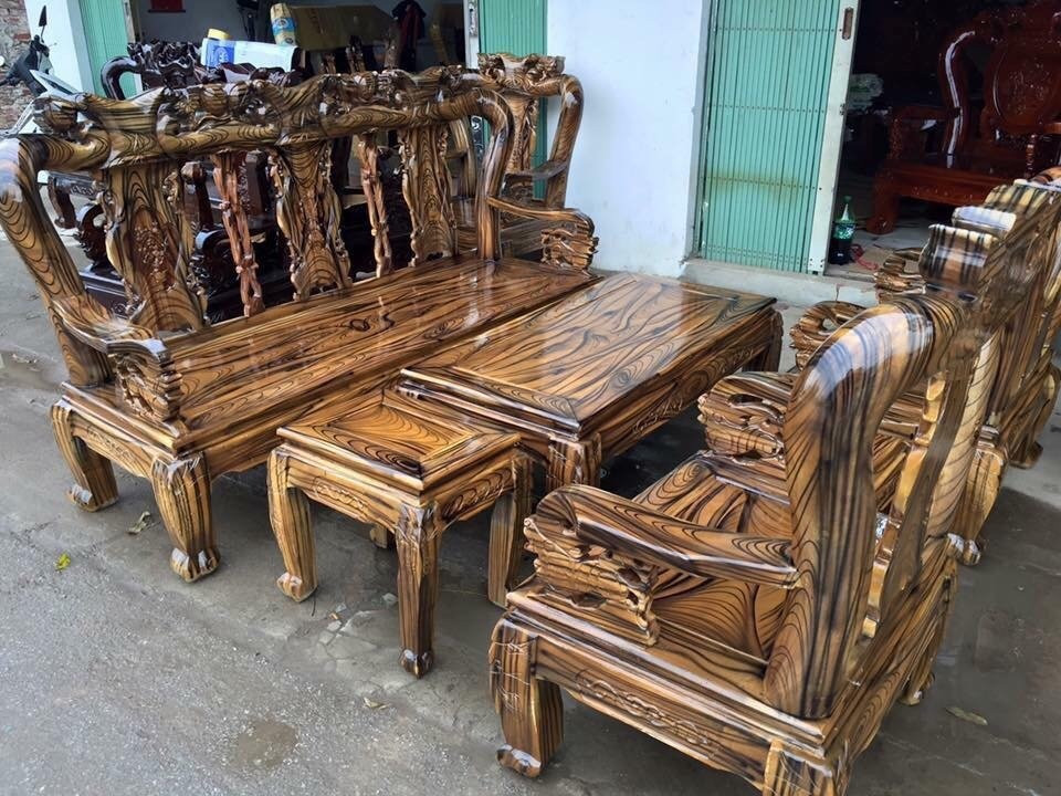 Mẫu bàn ghế gỗ phòng khách được ưa chuộng hiện nay