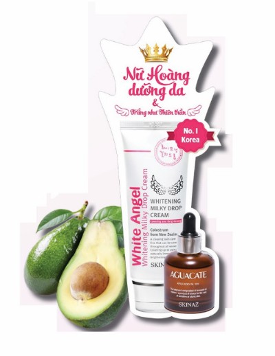 Trắng da với White Angel PH 5,5 và tinh chất bơ Aguacate 99,6% Skinaz