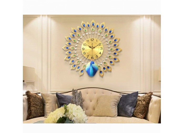 đồng hồ pha lê chim công cao cấp