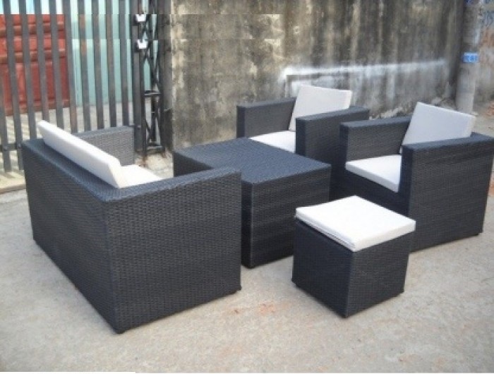 Các bộ bàn ghế giả mây giá rẻ(5)