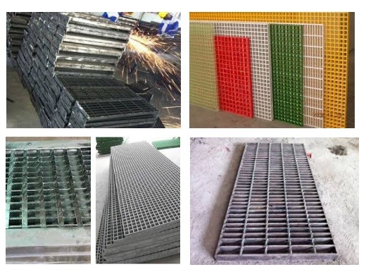 So sánh sàn grating bằng thép và bằng FRP