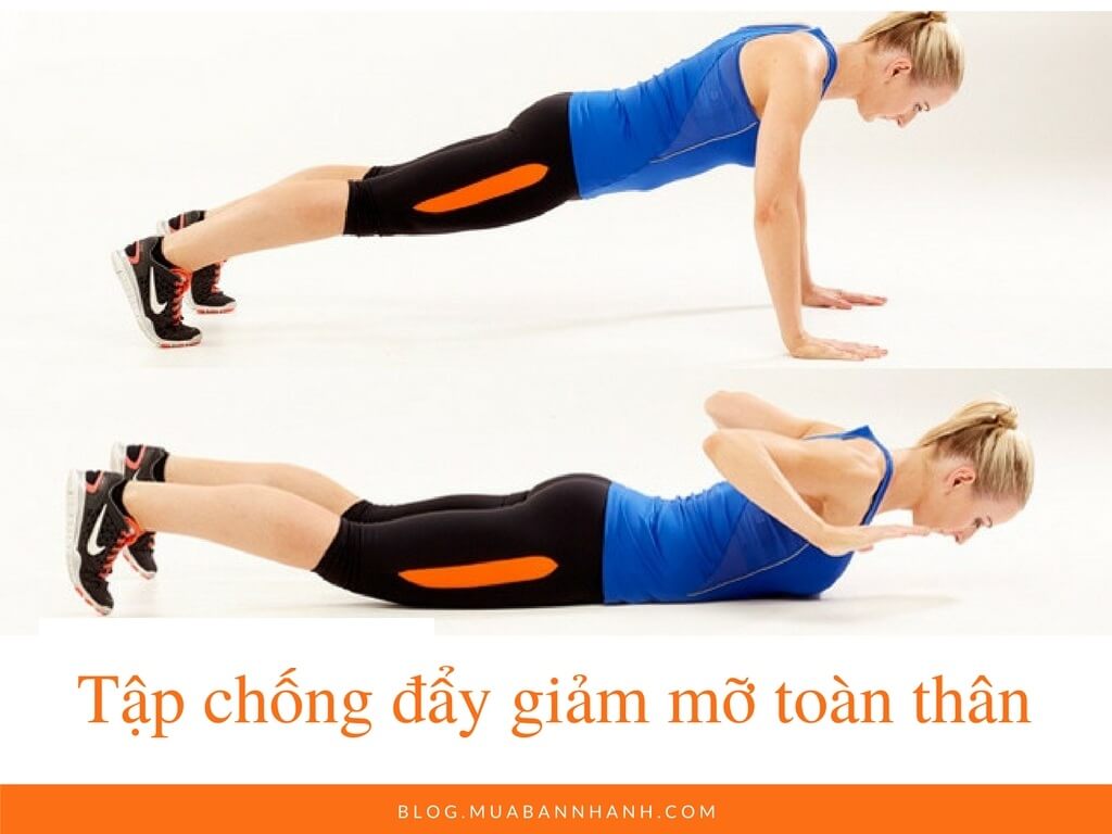 Tập chống đẩy giảm mỡ toàn thân (Push up)