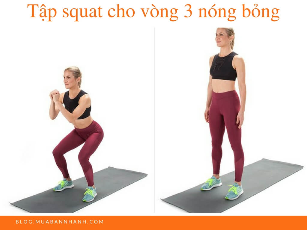 Tập squat cho vòng 3 nóng bỏng