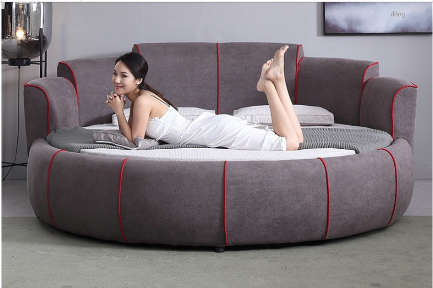 10 mẫu phòng ngủ sang trọng với chiếc giường tròn cao cấp, giá rẻ TPHCM(2)