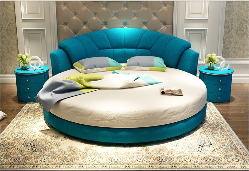 10 mẫu phòng ngủ sang trọng với chiếc giường tròn cao cấp, giá rẻ TPHCM(5)