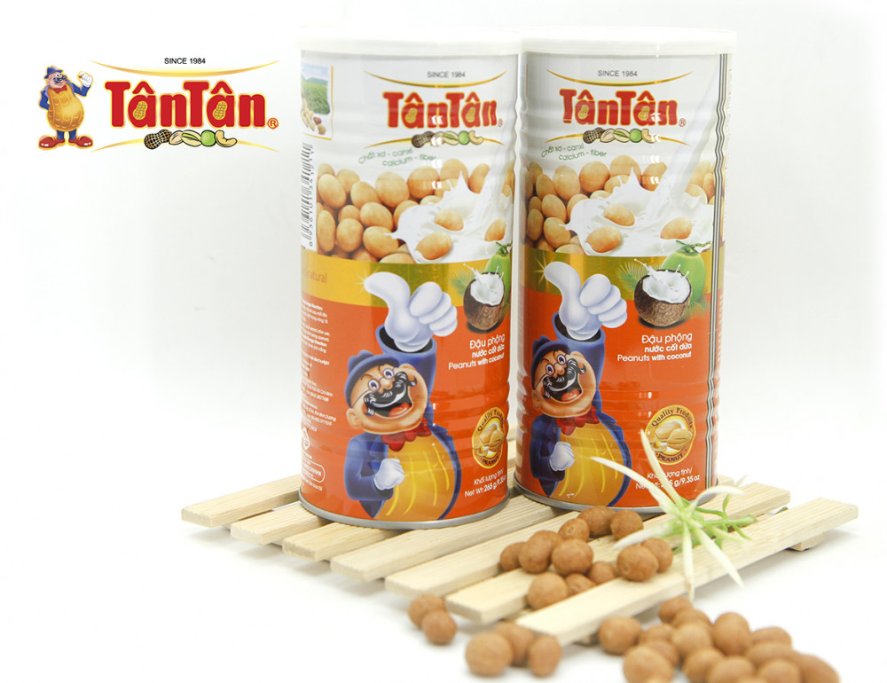 Đậu Phộng Nước Cốt Dừa lon 265g