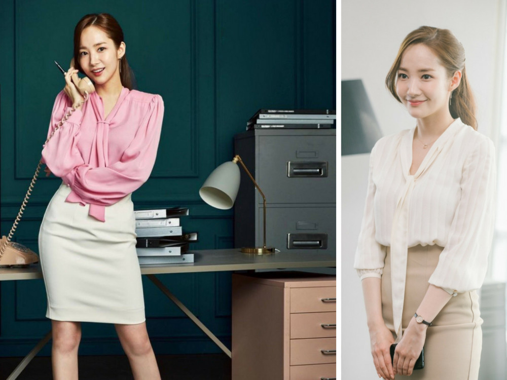 Mẫu đồng phục công sở Thư ký Kim - đồng phục công sở Hàn Quốc