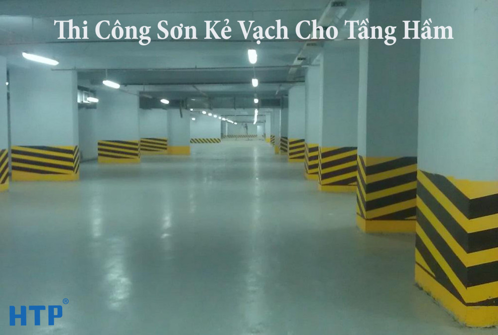 Những ứng dụng của sơn giao thông - sơn kẻ vạch tầng hầm