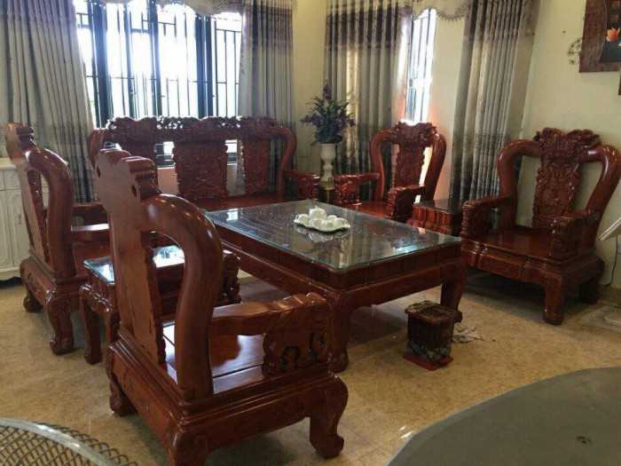 Mẫu bàn ghế gỗ phòng khách dưới 10 triệu đẹp