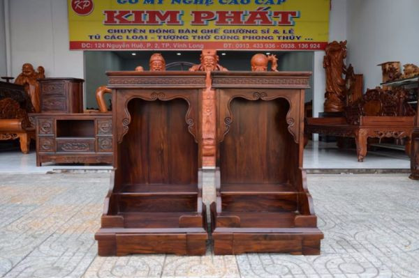 Giá bàn thờ Ông Địa, Thần Tài bằng gỗ tại TPHCM