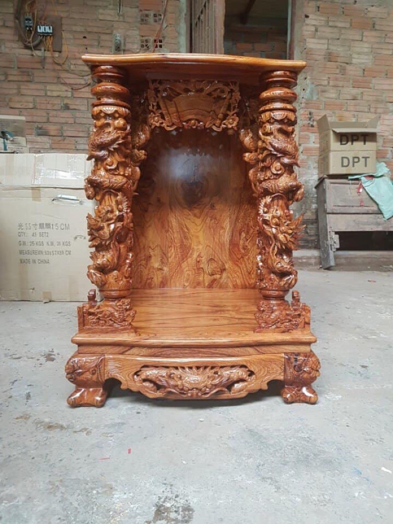 Giá bàn thờ Ông Địa, Thần Tài bằng gỗ tại TPHCM