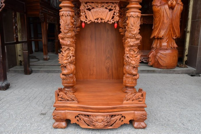 Giá bàn thờ Ông Địa, Thần Tài bằng gỗ tại TPHCM