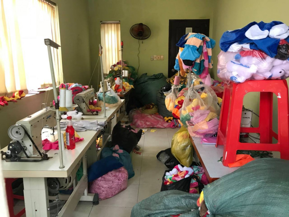 Công ty sản xuất thú nhồi bông tại TPHCM - Công ty may Trang Trần 1