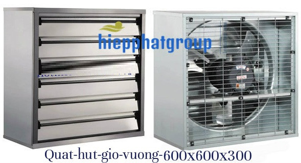 Quạt hút thông gió công nghiệp tại Bình Dương, Đồng Nai đầy đủ kích thước