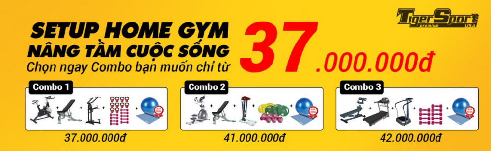 Chỉ với 37 triệu sở hữu ngay phòng gym tại nhà thiết bị chuẩn quốc tế