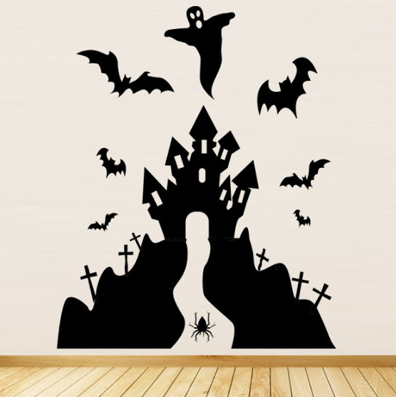 Gợi ý những mẫu decal dán tường trang trí Halloween 1