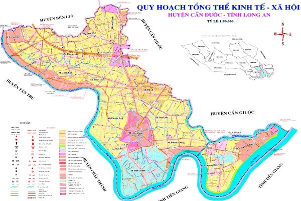 Bản đồ quy hoạch huyện Cần Đước