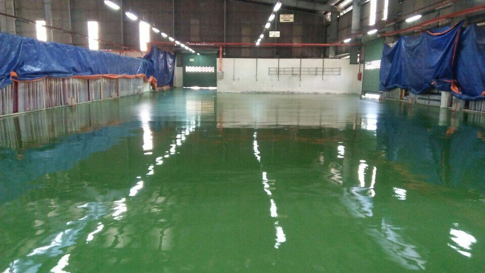 Tổng thầu Sơn Hợp Thành Phát thi công sơn sàn epoxy