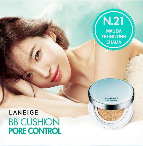 Phấn nước kiềm dầu và se khít lỗ chân lông Laneige BB Cushion Pore Control SPF 50+ PA+++ 15g (1)