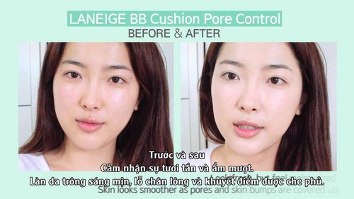 Phấn nước kiềm dầu và se khít lỗ chân lông Laneige BB Cushion Pore Control SPF 50+ PA+++ 15g (4)