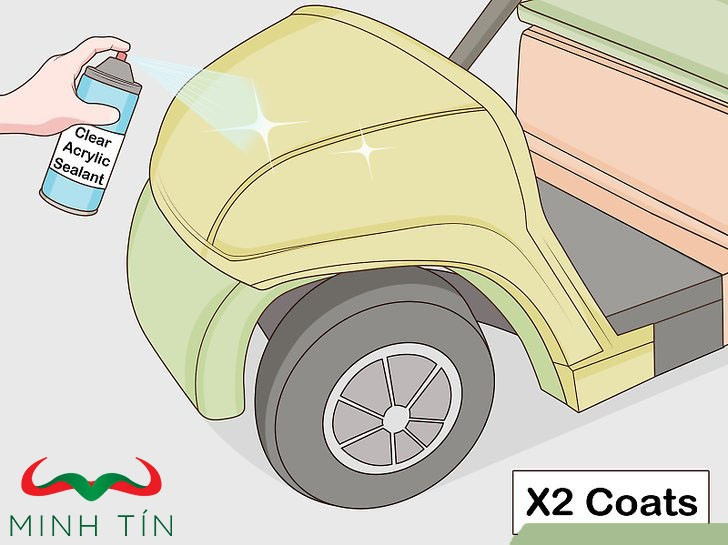 Hướng dẫn cách sơn xe điện sân golf