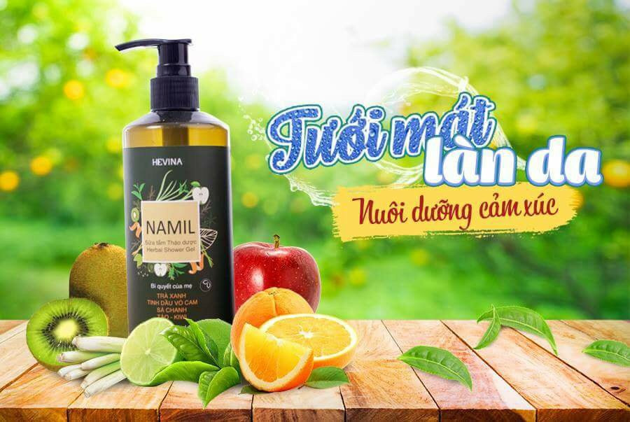 Công dụng tuyệt vời từ sữa tắm thảo dược NAMIL